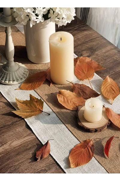 Generic SZYYQ Burlap Table Runner, Rustic Table Runner, Farmhouse Table Decor, Macrame Table Runner, Jute W