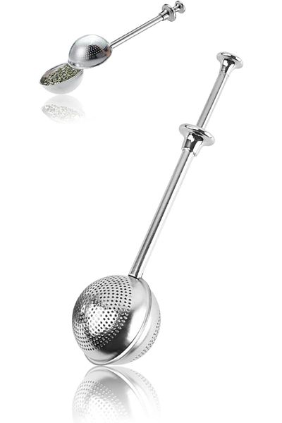 Generic Sweet seven® Stainless Steel Tea filter ,Round,Elegant Strainer for Loose Leaf Tea Easy Clean & Eco