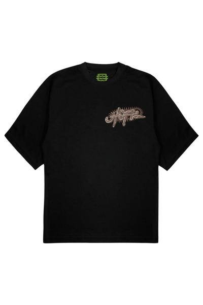 SVART WEAR ΖΩΝΤΑΝΑ ΑΠΟ ΟΥΤΟΠΙΑ Μπλουζάκι με στάμπα Oversize Unisex Μπλουζάκι travis scott