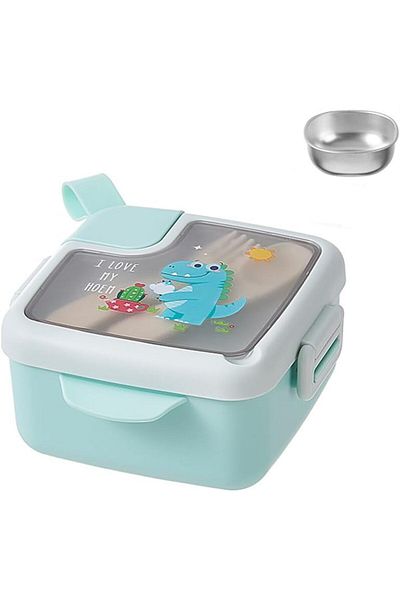 Generic JCB CHIC Stainless Steel Bento Box for Kids，Lunch Box with Portable Cutlery，Leakproof Bento Box Tab