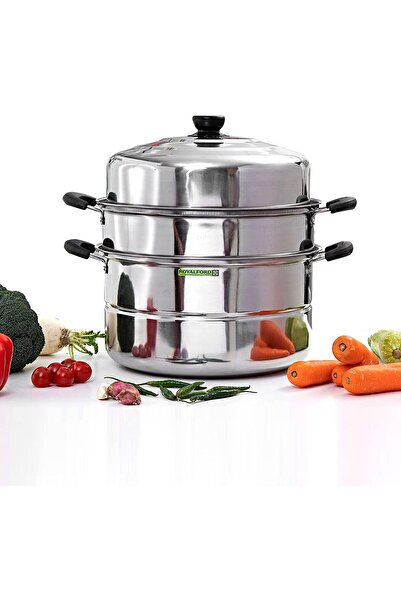 ROYALFORD 3-Layer 9L Stainless Steel Steamer Pot