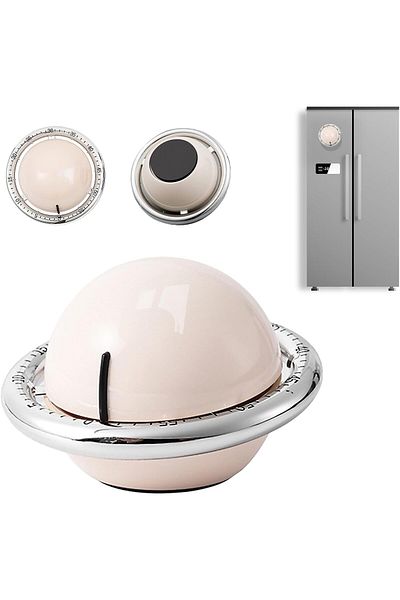 Generic TERRIFI Planet-Shaped Mechanical Timer with Loud Alarm, 60-Minute Countdown for Kitchen, Classroom,