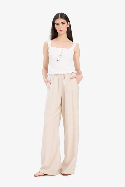 DeFacto Wide Leg Double Pocket High Stretch Waist Wide Leg Pants E7434Ax25Sm