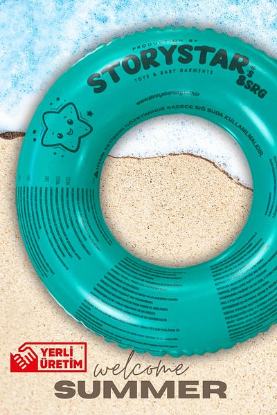 BibKing Children's Swim Ring,Colorful Pool Ring Suitable for Girls,Boys,Children's Products (Green 51-61 cm)