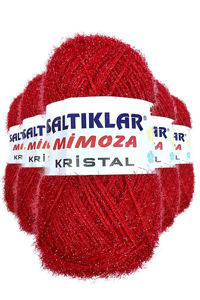 SALTIKLAR 5 Pieces Mimosa Crystal Glittering Shawl Booties Vest Thread 25