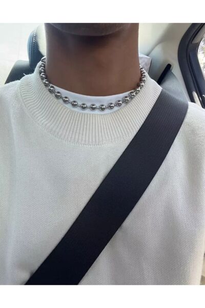 Nishstyle Erkek Aksesuar 8 Mm Top Zincir Choker Kolye