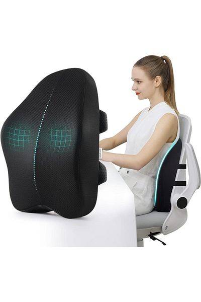 Generic Lumbar Support Pillow for Office Chair Back Support Pillow for Chair Car Seat Back Support Ergonomi