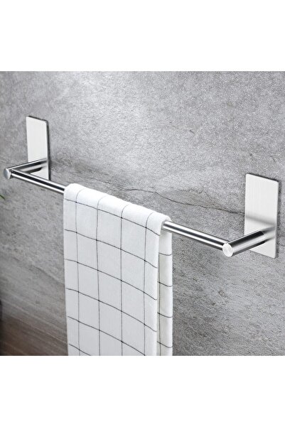 Taozun Self-Adhesive Bathroom Towel Bar, Polished SUS 304 Stainless Steel, Mo...