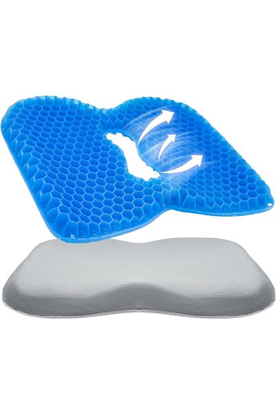 Generic Azonee Cooling Gel Seat Cushion, 3D Gel Seat Cushion, Silicone Ice Cushion Chair Cushion Office Sed