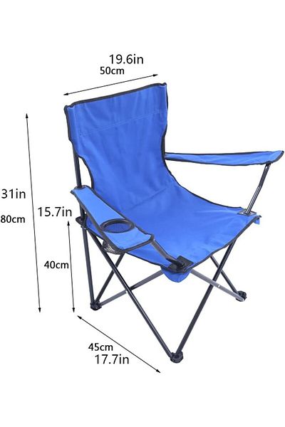 Generic Portable Outdoor Camping Chair Lightweight Folding Camping Chair, Increased Thicker Beach Chair, Co