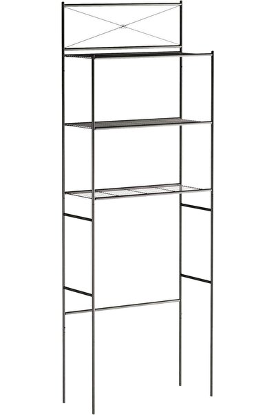 Zenna Home رف فوق المرحاض بتصميم كروس E2523HB - برونزي مطلي بالزيت