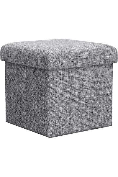 Generic MuHadJiya Ottoman Seat Storage Stool,Fabric Foldable Storage Ottoman Box,Footstool Storage Boxs Pad
