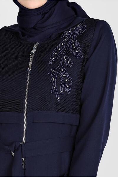 Alvina Nakışlı Kuşaklı Trençkot 10568