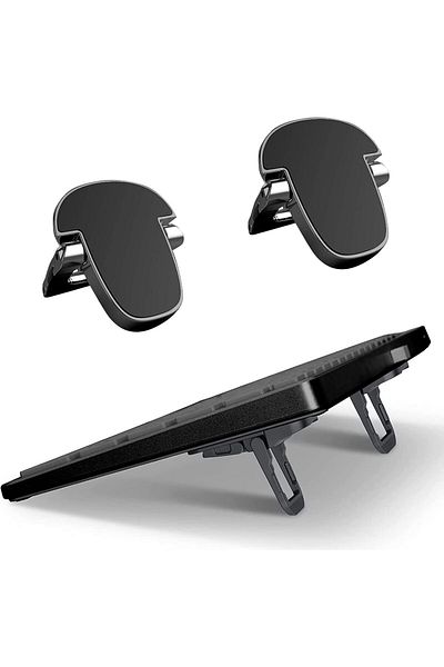 Generic NALACAL Mini Foldable Computer Keyboard Stand Riser, Self-Adhesive Portable Invisible Keyboard Rise