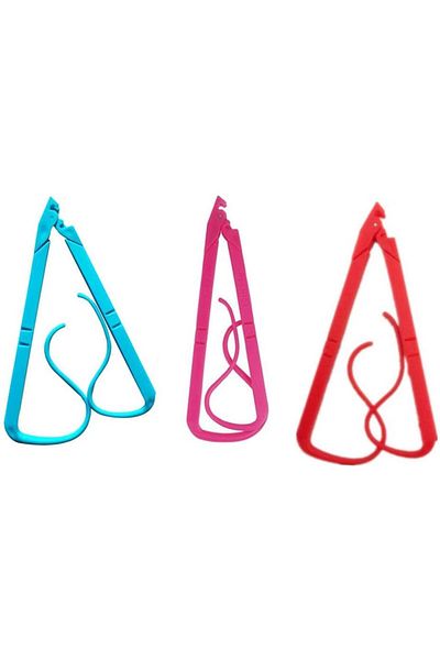 Generic Ahlrsyy 3 Pack Foldable Book Stand Plastic Reading Bracket Book Pages Holder, Book Support Clips fo