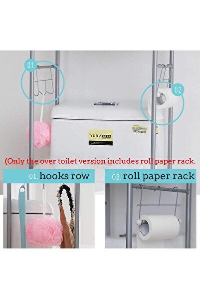 Generic Showay Metal Toilet Cabinet Shelving Kitchen Bathroom Space Saver Shelf Organizer Holder New, Gener