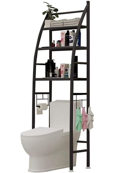 Generic 1ST 3-Tier Metal Over Toilet Organizer, Space Saving Storage Rack for Bathroom Over Washing Machine