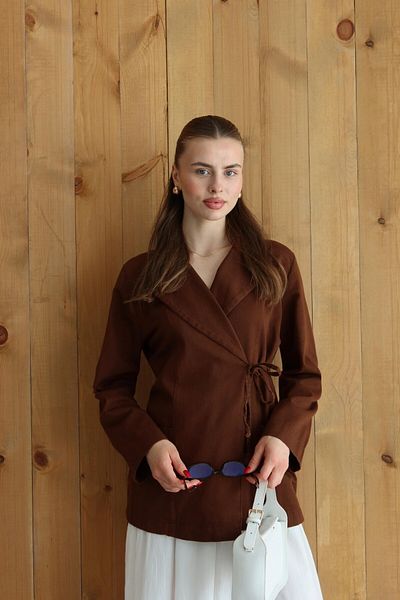 TANISA Jachetă din Gabardină Zemura Knot TNS-4331
