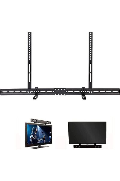 Generic medla TV Sound Bar Bracket: Adjustable Soundbar TV Mount Universal Soundbar Brackets with or withou