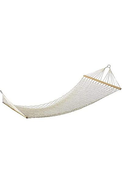 Generic Goodern Hammock Travel Camping Hammock White Outdoor Mesh Cotton Rope Swing Hammock Hanging On The
