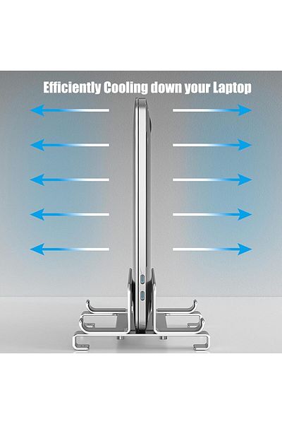 Generic NALACAL Metal Vertical Laptop Stand – Adjustable Desktop Dock for Laptops Up to 17.3 Inches, Compat