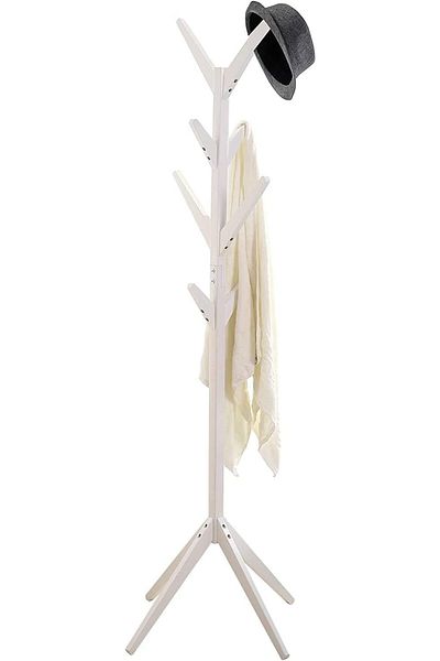 Generic Coat Rack Coat Hanger Stand with 8 Hooks Easy Assembly Free Standing for Clothes Garment Hats Umbre
