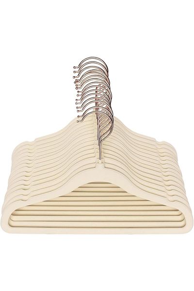 Generic ALMEKAQUZ 20 Pack Baby Velvet Hangers, Non-Slip Baby Clothes Hangers with Strong & Durable Hook, Sp