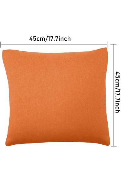 Generic Udewo 2 Pack Waterproof Outdoor Cushion Cover, Orange Throw Pillow Case Decorative Outdoor Waterpro
