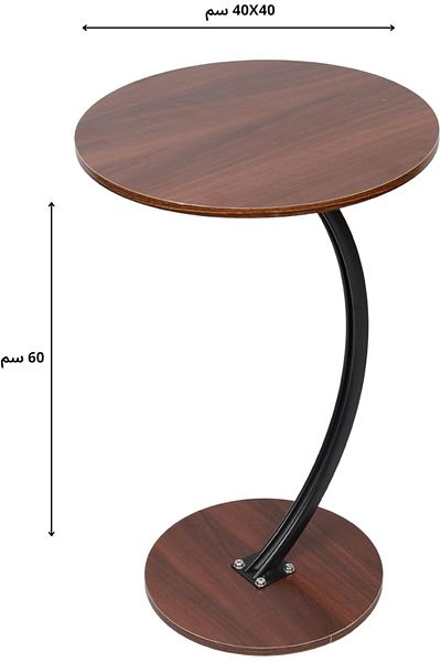 Generic HOMEVEO Elegant Multipurpose Side Table for Serving Tea and Coffee with Metal Frame Suitable for Living Room and
