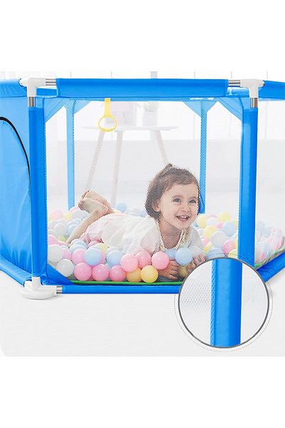 Generic ALMEKAQUZ Children's Play Fence,Baby Fence with 30 PCS Ocean Balls Event Center Indoor and Gaming F
