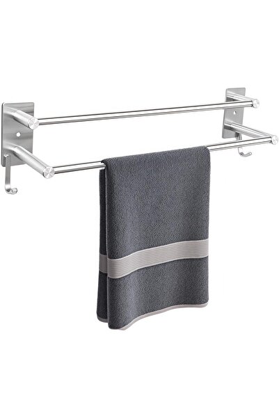 Generic Bath Towel Bars,55cm Stainless Steel Towel Holder,Towel Rack with Dou...