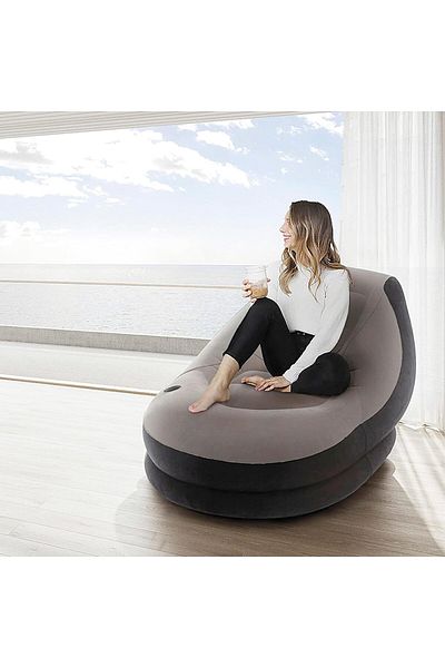 Generic Intex Ultra Lounge Inflatable Chair With Footrest (68564)