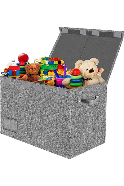 Generic Durku Large Toy Box Storage Chest for Girls Boys Kids,Collapsible Toy Bin Organizer Basket with Lid