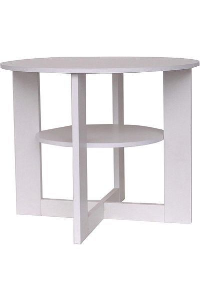 Generic WT Easy Care WT-Easy Side Table for Serving | white - Plywood - size W59.6XD59.6XH60 | Mad in Malay