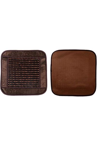Generic 2 Pcs Car Seat Lumbar Cushion Colour Dark Brown