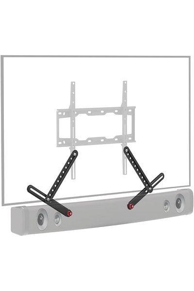 Generic Barkan Universal Soundbar Mount, Adjustable Bracket for Mounting Above or Under The TV, Sizes 13-80
