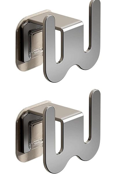 Generic Tazweeq 2pcs Slipper Rack, Bathroom Slipper Rack, Wall-mounted Hole-free Bathroom Door Hook Shoe St