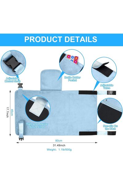 Generic Portable Airplane Travel Bed for Toddlers by Tazweeq — Plane Seat Bed with Footrest