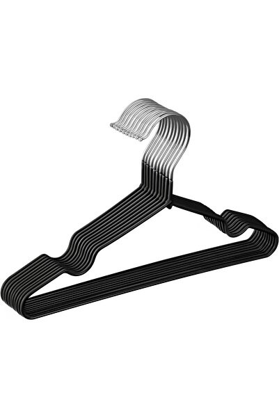 Red Dot Gift 30-Piece Non-Slip Metal Baby Hangers, Black, 30 cm