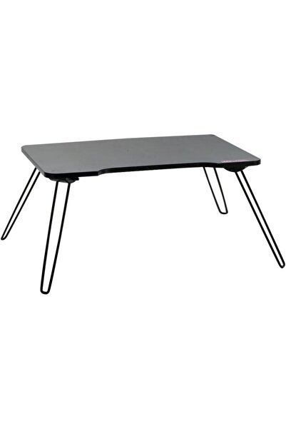 Generic مكتب كمبيوتر محمول مستطيل متين عالي الجودة من ميكاسا، أسود اللون، موف...