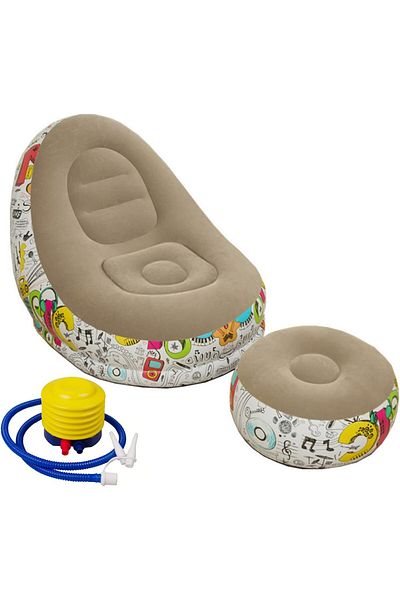 Generic Sumkyle Inflatable Sofa Couch, Foldable Indoor Sofa Lounge Chair Sleeper Inflatable Lounger Air Sof