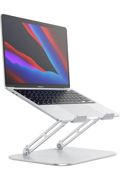 Generic TRASSLE Adjustable Laptop Stand, Ergonomic Aluminum Laptop Holder Riser with Cooling Function, Alum