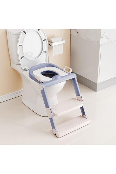 Generic FUN MOMENT Step Stool for Baby Toilet Training - Blue