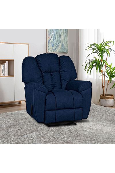 Lazy Vibes Modern 3-position Canvas Recliner Chair in Luxurious Linen Fabric