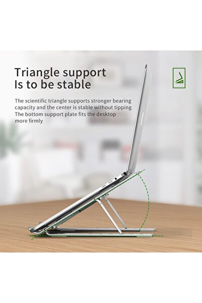 fulina حامل كمبيوتر محمول مع حقيبة حمل | 6 ارتفاعات قابلة للتعديل | تهوية محمولة فائقة من الكربون