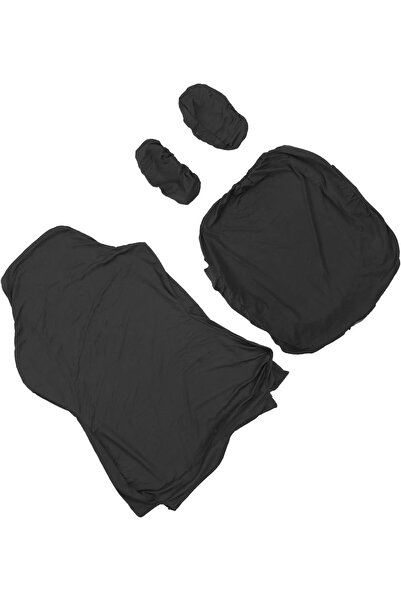 DEKD Computer Chair Cover Pure Color Breathable Stretchy Polyester - Dark Gray