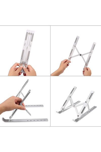 Generic Aseem Laptop Stand, Adjustable Aluminum Laptop Computer Stand Tablet Stand,Ergonomic Foldable Porta
