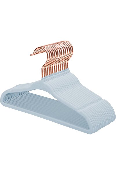 Generic ManGotree Velvet Children's Hangers with 360° Rose-Gold Hook, Non-Slip, Slim, Space-Saving, 15 Pack
