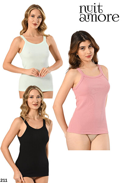 NUİTAMORE Nuitamore Camisole Halter Neck Tank Top – Set of 3
