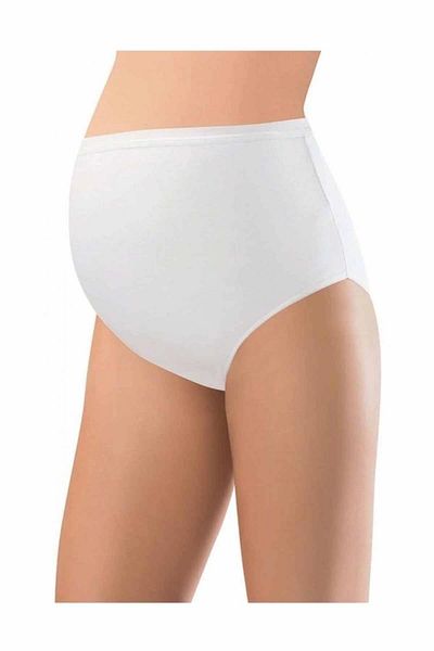 PRATİKOBA Cotton Maternity Lycra Bato Panties White - 3324A